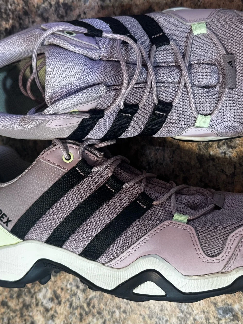 Adidas Womens TERREX Hiking Shoe Size 10 Purple Trail Running Outdoor sneaker